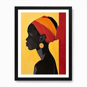 African Woman, Boho Art Print