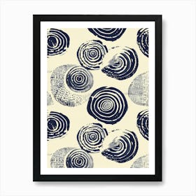 Swirls And Circles Art Print