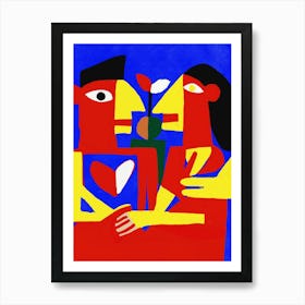 Two People In Love Art Print