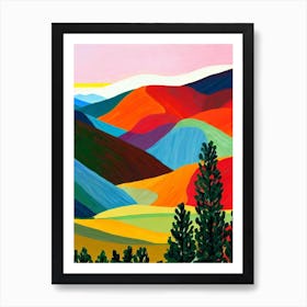 Death Valley National Park 1 United States Of America Abstract Colourful Art Print