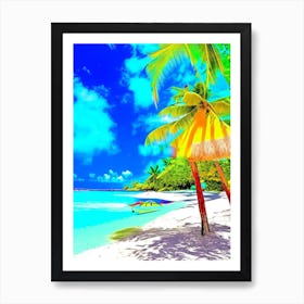 Muri Beach Cook Islands Pop Art Photography Tropical Destination Art Print