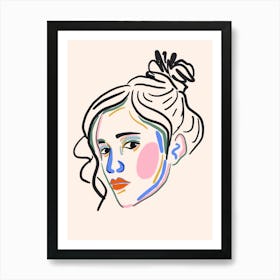 Portrait Of A Woman 12 Art Print