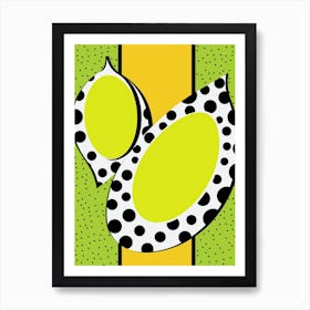 Avocado Polka Dots 1 Art Print