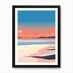 Whitehaven Beach, Australia, Bold Outlines 3 Art Print