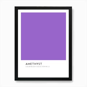 Amethyst Color Block Collection Wall Art Print