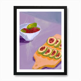 Figs on table Art Print