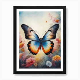 Butterfly In The Garden Art Print