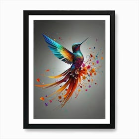 Colorful Hummingbird Art Print