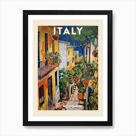 Palermo Italy 2 Fauvist Painting Travel Poster Art Print