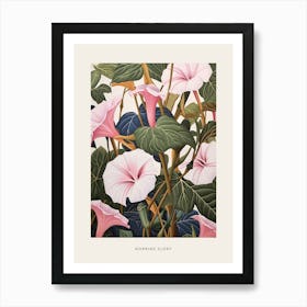 Flower Illustration Morning Glory 5 Poster Art Print