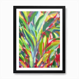 Hawaiian Schefflera 3 Impressionist Painting Art Print