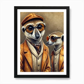 Meerkats Art Print