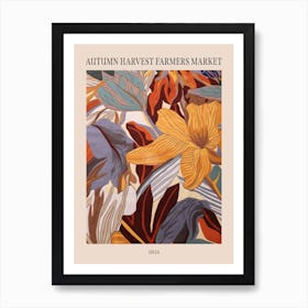 Fall Botanicals Iris 1 Poster Art Print