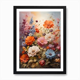 Flowers In The Meadow Art Print