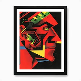 Man'S Head 4 Art Print