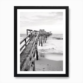 Outer Banks, Black And White Analogue Photograph 1 Art Print