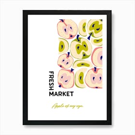 Apple Of My Eye Printable Poster, Fruit Market Print, Fruit of the Spirit Art, Organic Tropical Fruit Decor, Vegan-Friendly Wall Art Art Print