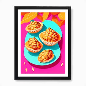 Pecan Tassies Dessert Pop Matisse Flower Art Print