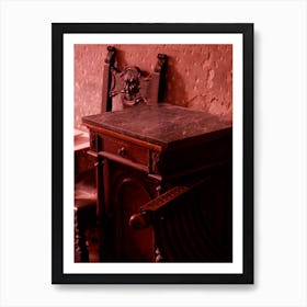 Antic Furniture Terracotta Vintage Italian Italy Milan Venice Florence Rome Naples Toscana photo photography art travel Art Print