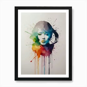 Watercolor Of A Woman 15 Art Print