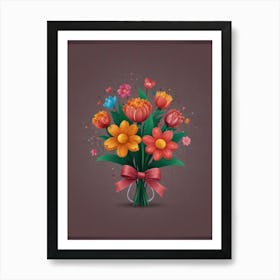 Bouquet Of Flowers 5 Art Print