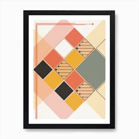 Bauhaus Colorful Board A Art Print