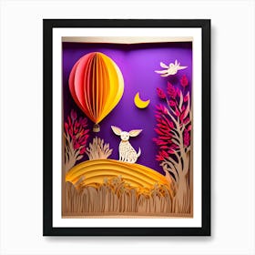 Hot Air Balloon ~ Reimagined 1 Art Print