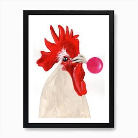 Rooster With Bubblegum Póster