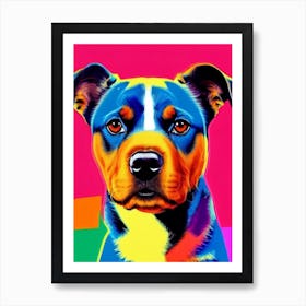 Rottweiler Andy Warhol Style Dog Art Print
