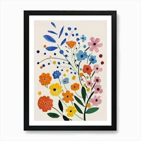 Painted Florals Babys Breath 3 Art Print