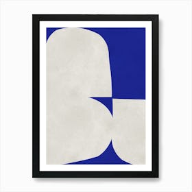 Abstract cobalt blue 8 Art Print