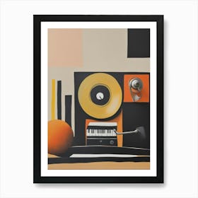 Oranges And Records Art Print