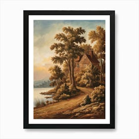 House By The Lake 1 Art Print