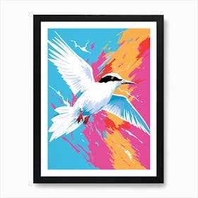 Andy Warhol Style Bird Common Tern 4 Art Print