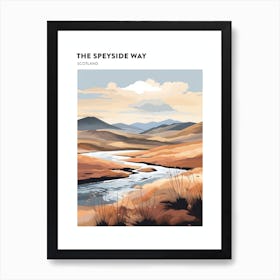 The Speyside Way Scotland 4 Hiking Trail Landscape Poster Art Print