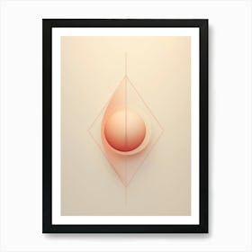 Minimalist Geometry Abstract Illustration 24 Art Print