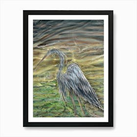 Blue Heron 1 Art Print