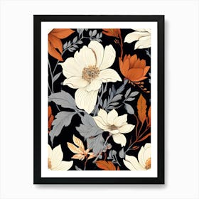 Floral Wallpaper 21 Art Print