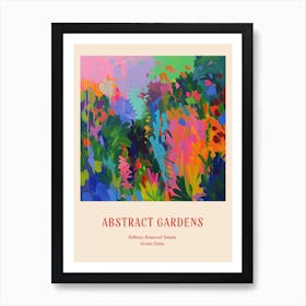 Colourful Gardens Bellevue Botanical Garden Usa 2 Red Poster Art Print
