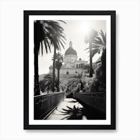 Sorrento, Italy, Black And White Photography 1 Art Print