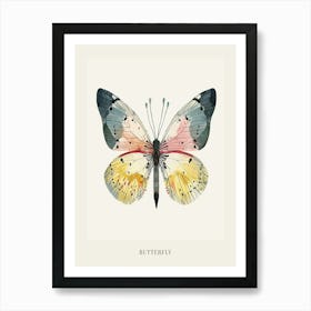 Colourful Insect Illustration Butterfly 30 Poster Art Print