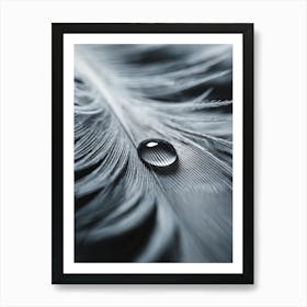 Gentle Balance
A serene macro shot of a water droplet resting on a feather, capturing delicate texture and tranquility.
Ideal for a bedroom or meditation space, adding a calming and refined touch. Art Print