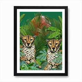 Jungle Cats Art Print