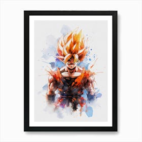 Son Goku Super Saiyan Art Print