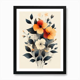 Flowers In A Vase 53 Art Print