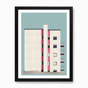 Apartment Block Art Print