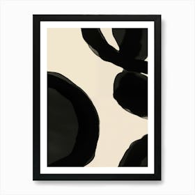 Black And Beige Abstract Painting 6 Poster