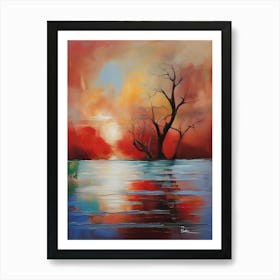 Sunset Tree 4 Art Print