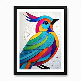 Colorful Bird ~ Reimagined 10 Art Print