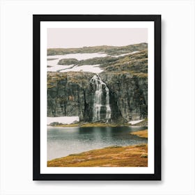 Cold Winter Waterfall Art Print